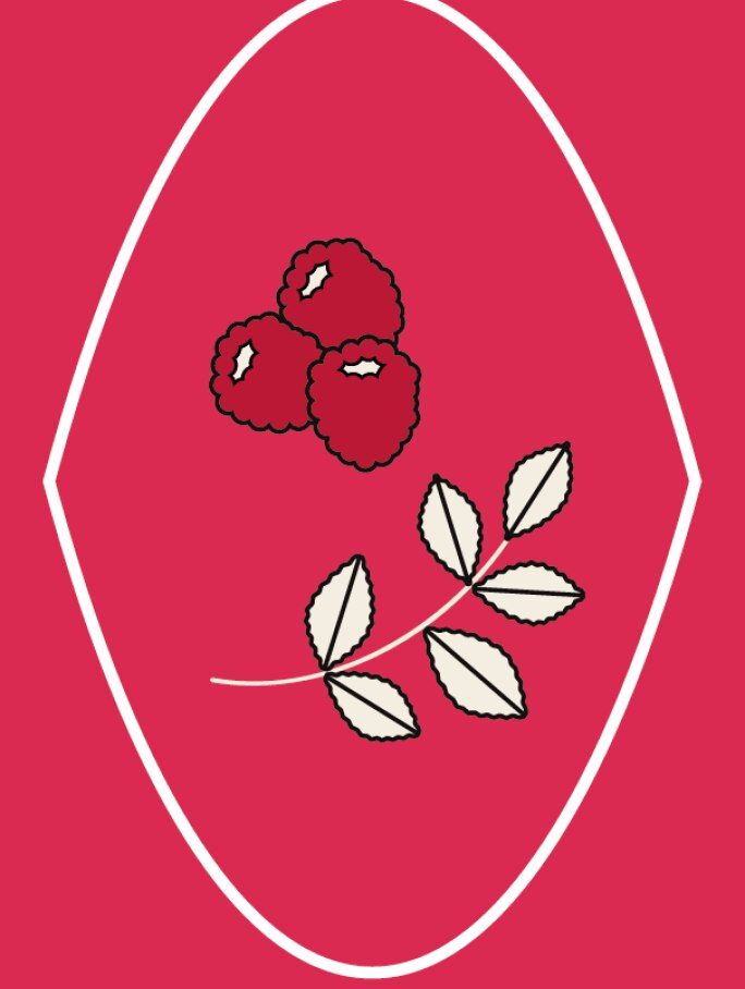 Stylized icon of a Chandon bottle pouring a red liquid into a wine glass, set against a red background. Represents the serving and enjoyment of Chandon Spritz Berries & Hibiscus, perfect for driving engagement on product pages.